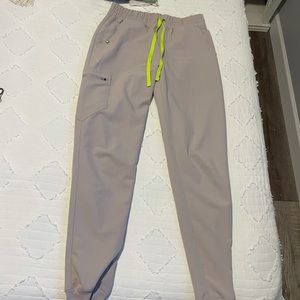 Figs slate small/tall high waisted joggers